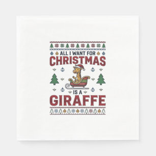 Kerst Kangoeroe Slee Fun Holiday T-Shirt Ontwerp Servet