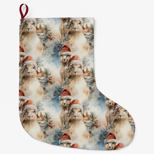 Kerst Kangoeroes Kerstkous Grote Kerstsok (Voorkant)