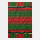 Kerst Kant (gepersonaliseerd) Theedoek (Verticaal)