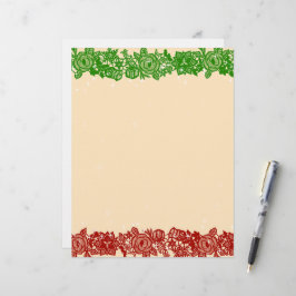 Kerst Kanten Slinger Briefpapier Briefhoofd