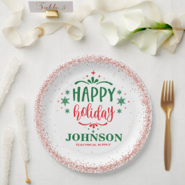 Kerst Kantoor Party Papieren Bordje