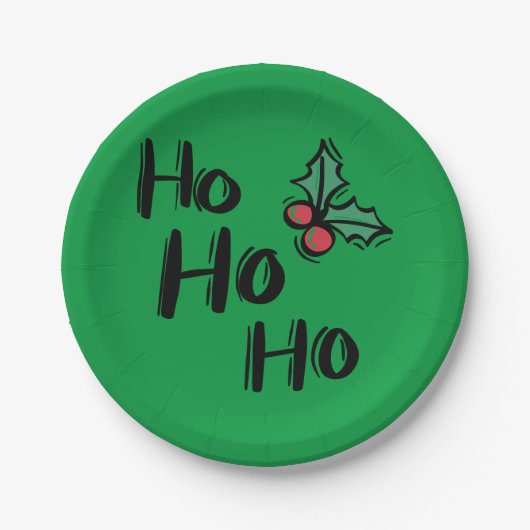 Kerst Kantoor Party Papieren Bordje (Voorkant)