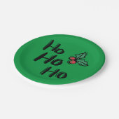 Kerst Kantoor Party Papieren Bordje (Gekanteld)