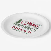 Kerst Kantoor Party Papieren Bordje (Gekanteld)