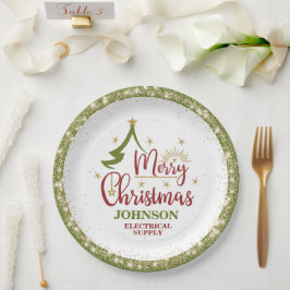 Kerst Kantoor Party Papieren Bordje