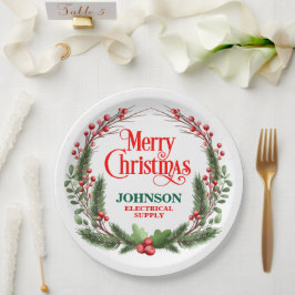 Kerst Kantoor Party Papieren Bordje