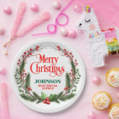 Kerst Kantoor Party Papieren Bordje (Feest)