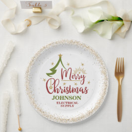 Kerst Kantoor Party Papieren Bordje