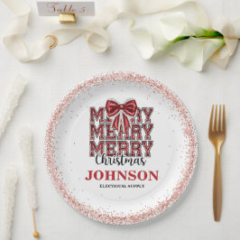 Kerst Kantoor Party Papieren Bordje