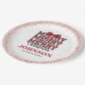 Kerst Kantoor Party Papieren Bordje (Gekanteld)