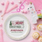 Kerst Kantoor Party Papieren Bordje (Feest)