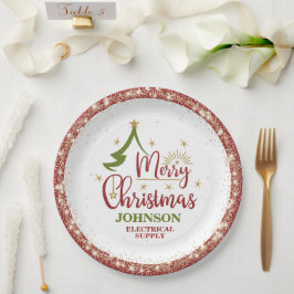 Kerst Kantoor Party Papieren Bordje