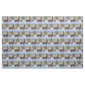 Kerst Kar Ritten Stof (Fat Quarter)