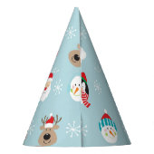 Kerst Karakter Hoofden: Feestelijke Wrap Feesthoedjes (Achterkant)