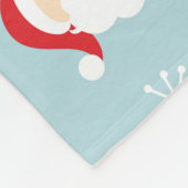 Kerst Karakter Hoofden: Feestelijke Wrap Fleece Deken (Hoek)