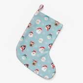 Kerst Karakter Hoofden: Feestelijke Wrap Kleine Kerstsok (Voorkant (Hangend))
