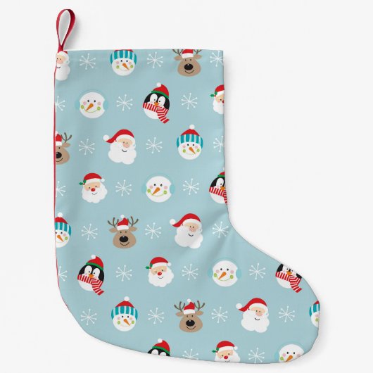 Kerst Karakter Hoofden: Feestelijke Wrap Kleine Kerstsok (Voorkant)