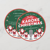 Kerst Karaoke Party Zingen Santa Vinyl Record