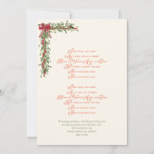 Kerst Karaoke Santa Kinder Kerk Carols Service Kaart (Achterkant)