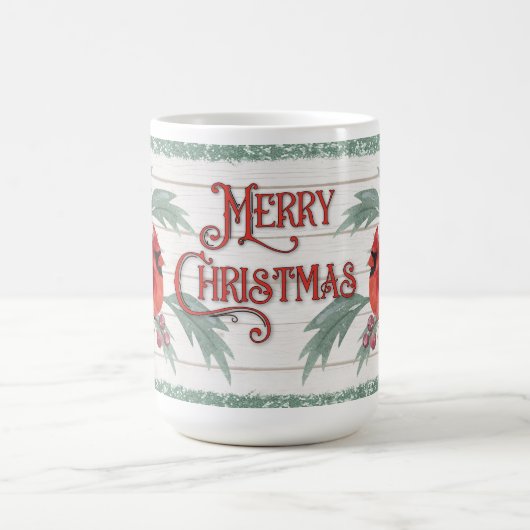 Kerst Kardinaal 15 oz Classic Mok (Center)