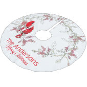 Kerst kardinaal boom rok kerstboom rok (Gekanteld)