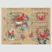 Kerst Kardinaal Decoupage Papier (Voorkant)
