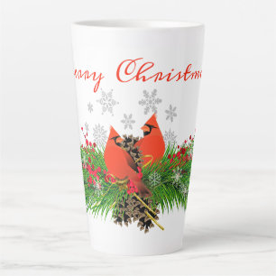 Kerst Kardinaal en Groene Latte Mok