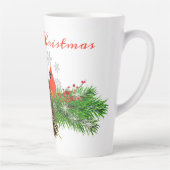 Kerst Kardinaal en Groene Latte Mok (Rechts)