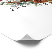 Kerst Kardinaal Familie van Drie Poster (Hoek)