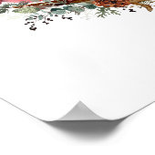 Kerst Kardinaal Familie van Vier Poster (Hoek)