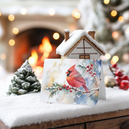 Kerst Kardinaal Feestdagen Kaart