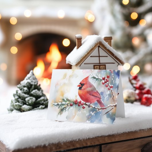 Kerst Kardinaal Feestdagen Kaart