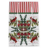 Kerst Kardinaal geschenktassen Medium Cadeauzakje (Achterkant)