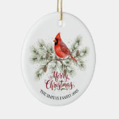 Kerst Kardinaal Kerstversiering Keramisch Ornament (Rechts)