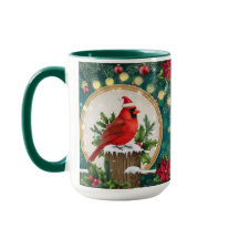 Kerst Kardinaal Mok | Rode Vogel Vakantie Koffie