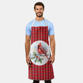 kerst kardinaal schort (Gedragen)