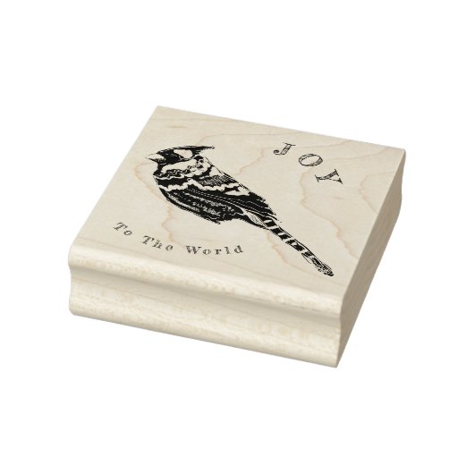 Kerst Kardinaal~ Woorden of Geen Woorden~ Personal Rubberstempel (Stempel)