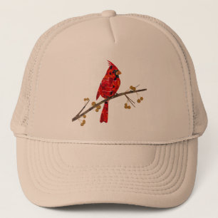 Kerst Kardinaalvogel collage Trucker Pet
