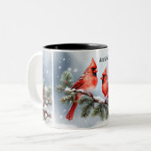 Kerst Kardinalen in de Snow 2 Mok (Voorkant links)