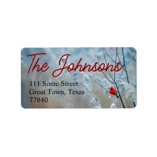 Kerst Kardoes Retouradres Labels (Voorkant)