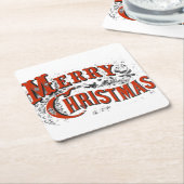 kerst kartonnen onderzetters (Schuin)