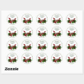 Kerst Kat Adres Stickers (Vel)