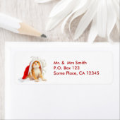 Kerst Kat Adresetiketten Etiket (Insitu)