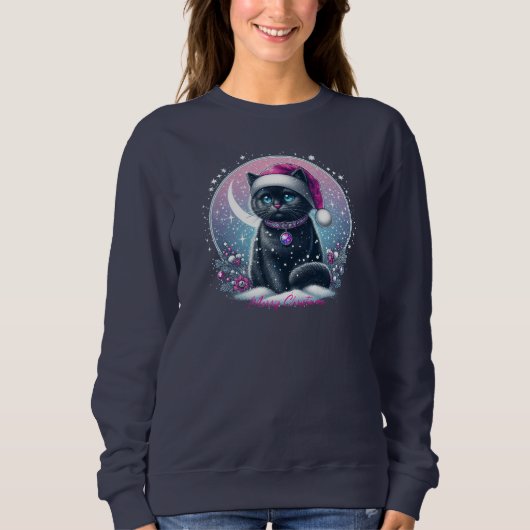 Kerst Kat, betoverde sweatshirts, Trui (Voorkant)