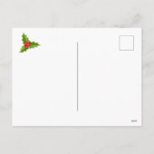 Kerst Kat bij het raam Feestdagenkaart (Achterkant)