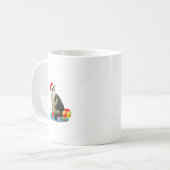Kerst kat en schattig engeltje koffiemok (Voorkant links)