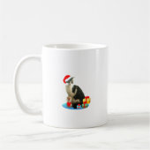 Kerst kat en schattig engeltje koffiemok (Links)
