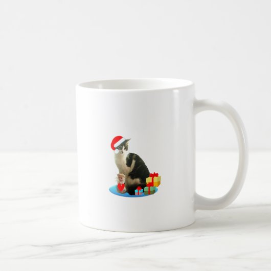 Kerst kat en schattig engeltje koffiemok (Rechts)