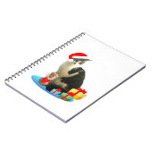 Kerst kat en schattig engeltje notitieboek (Linkerzijde)