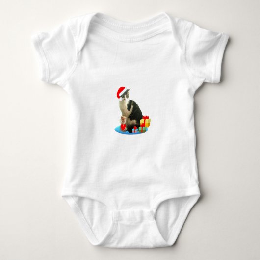 Kerst kat en schattig engeltje romper (Voorkant)